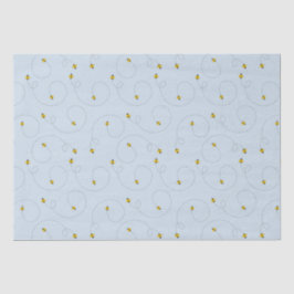 バンブル蜂ブルーベビーシャワーティッシュペーパー 薄葉紙