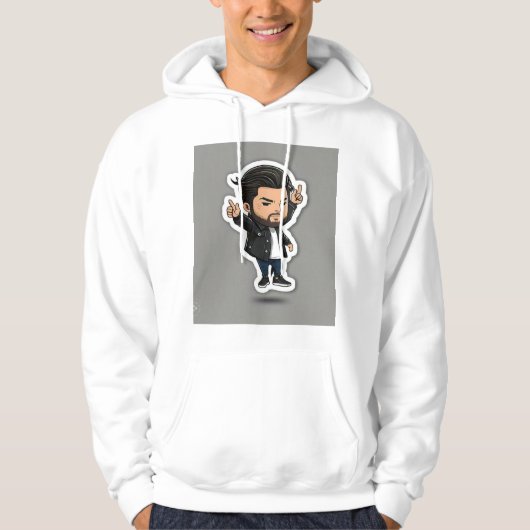 バンブロック付きドリーミーウォーターお洒落カラーTシャツ パーカ (正面)