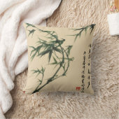 バンブーインクアート装飾用クッション クッション (ブランケット)