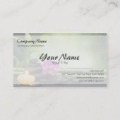 バンブーキャンドルストーンオーキッドスパマッサージセラピー 名刺 (裏面)