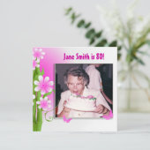 バンブーケ誕生日パーティー 招待状 (スタンド正面)