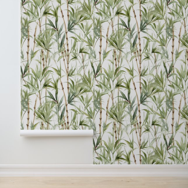 バンブーツリーズプリント 壁紙 (アプリケーション)