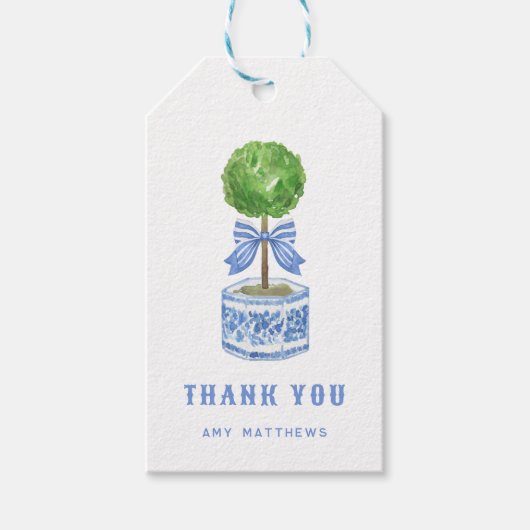 バンブートピアリーガーデン |お世話になっております ギフトタグ (正面)