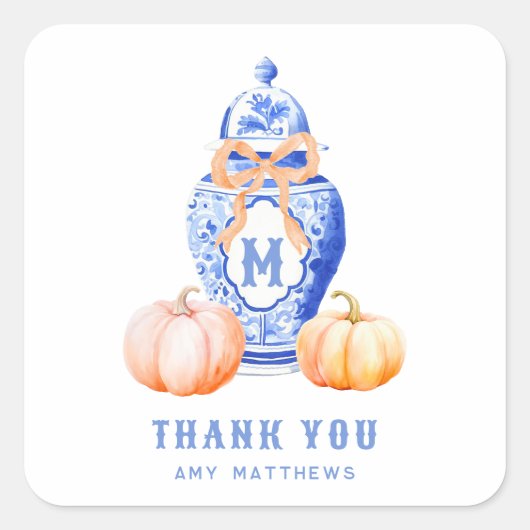 バンブートピアリーガーデン |お世話になっております スクエアシール (正面)