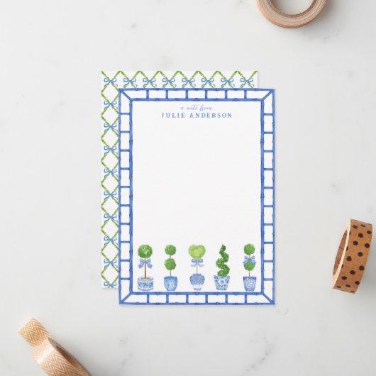 バンブートピアリーガーデン |お気に入りのノートカード ノートカード (正面/裏面インサイチュ)