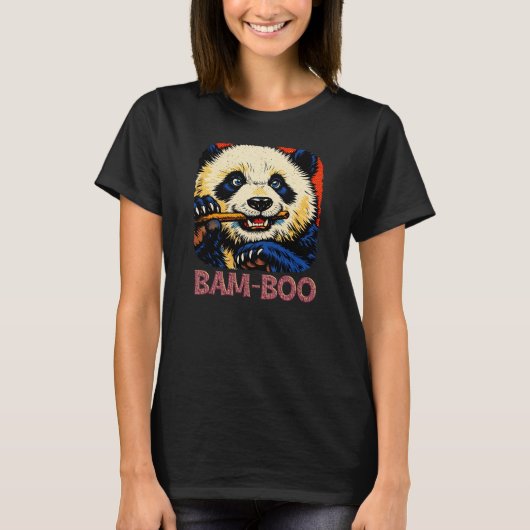 バンブーパンダの熊 Tシャツ (正面)