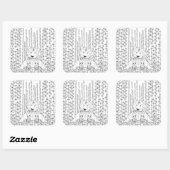 バンブーパンダドードル スクエアシール (シート)