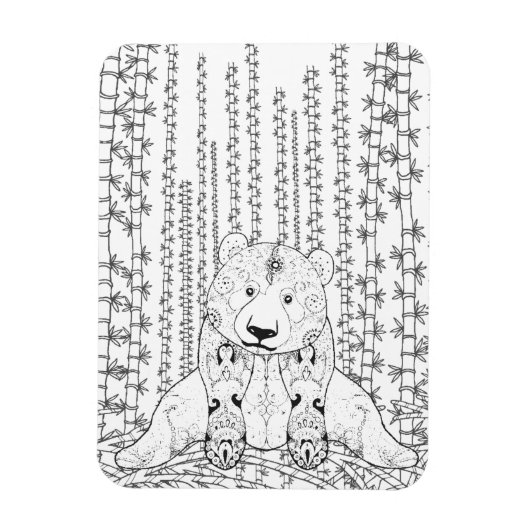 バンブーパンダドードル マグネット (縦)