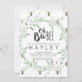 バンブービー ヴィンテージ マミー・トゥ・ビー シャワーの招待状 招待状 (正面)