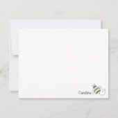 バンブービー Bee 黒 黄色 ストライプ 文房具 ノートカード (正面)