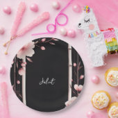 バンブーピンク桜さくらんぼブロッサムブライダルシャワー ペーパープレート (パーティー)