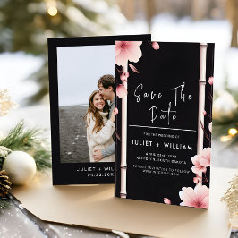 バンブーピンク桜さくらんぼブロッサム結婚ズ セーブザデート