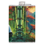 バンブーフォレスト/mountainのパンダ フラスク (裏面)