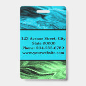 バンブーベージュの背景バッジ バッジ (Back)