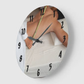 バンブーマッサージセラピーリビーブテンション ラージ壁時計 (傾斜)