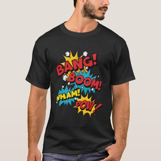 バンブームポウホワーム漫画バブル Tシャツ (正面)