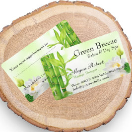 バンブーロータス霊気スパスキンマ気にッサージサロン 予約カード