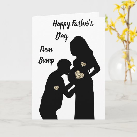 バンプからお父さんの日おめでとう カード (黄色い花)