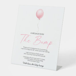 バンプからのメッセージをピンク色に塗る 台座サイン