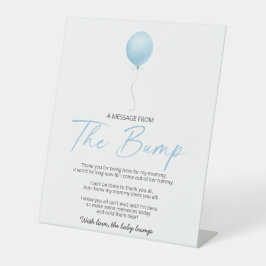 バンプからのメッセージを青いバルーンで表示 台座サイン