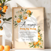 バンプからの小さなかわいこちゃんの赤ちゃんシャワーのメッセージ ポスター