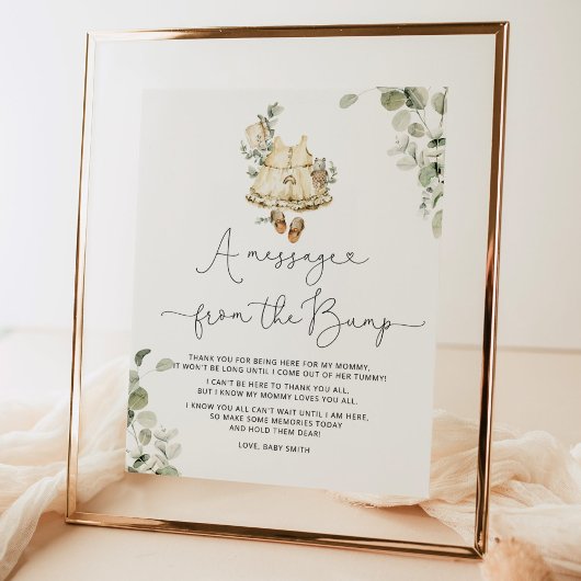 バンプからのCotagecoreボーホ子供部屋メッセージ ポスター