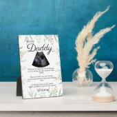 バンプから詩を作る可愛いパパ フォトプラーク (側面)