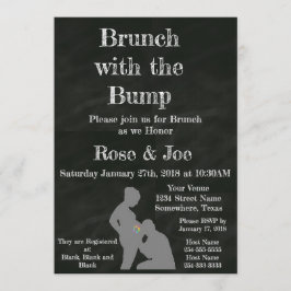 バンプとのブランチ 黒板 招待状