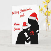 バンプよりクリスマスおめでとうパパ カード (黄色い花)