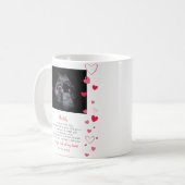 バンプアップからパパへのバレンタインのメッセージ コーヒーマグカップ (正面左)