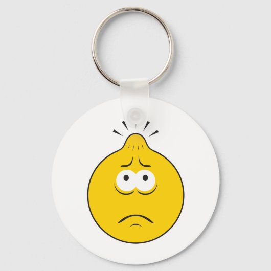 バンプオンヘッド顔 キーホルダー (正面)