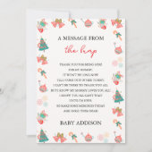 バンプクリスマスの赤ちゃんシャワーからのメッセージ シーズンカード (正面)