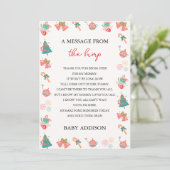 バンプクリスマスの赤ちゃんシャワーからのメッセージ シーズンカード (スタンド正面)