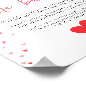 バンプサインからのメッセージ赤ちゃんシャワーの装飾 ポスター (角)