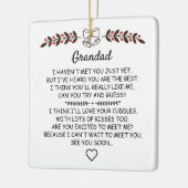 バンプスパーソナライズされたクリスマからのおじいさん セラミックオーナメント (左)