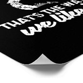 バンプセットスパイクおもしろいItバレーボール選手 ポスター (角)