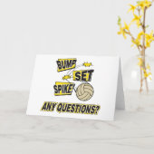 バンプセットスパイクバレーボールギフト カード (黄色い花)