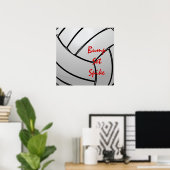 バンプセットスパイクバレーボールマントラ ポスター (ホームオフィス)