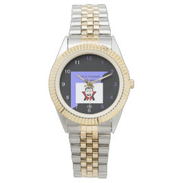 バンプタスティックハロウィンユニセックスの2トーン時計 腕時計