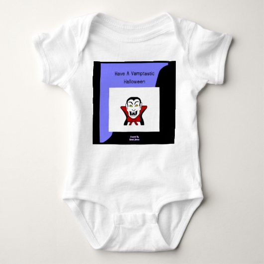 バンプタスティックハロウィーンベビージャージーボディスーツ ベビーボディスーツ (正面)