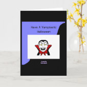 バンプタスティックハロウィーン縦型グリーティングカード カード (黄色い花)