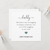 バンプハートグリッターからの父の幸せな日 カード (正面/裏面インサイチュ)