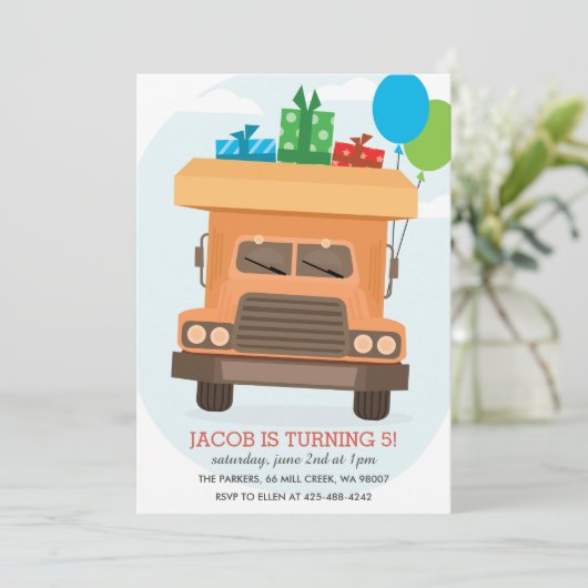 バンプバンプキッドの誕生日パーティーの招待状 招待状 (スタンド正面)