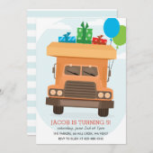 バンプバンプキッドの誕生日パーティーの招待状 招待状 (正面/裏面)