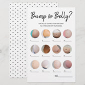 バンプビールベリーミニマリスト赤ちゃんシャワーゲーム (正面/裏面)