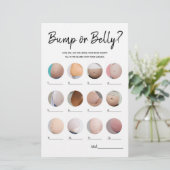 バンプビールベリーミニマリスト赤ちゃんシャワーゲーム (スタンド正面)