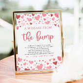 バンプベイビーシャワーのサインからのバレンタイン ポスター