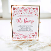 バンプベイビーシャワーのサインからのバレンタイン ポスター