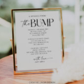 バンプベイビーシャワーのサインからのメッセージ