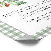 バンプベビーシャワーから地元でメッセージを育てた ポスター (角)